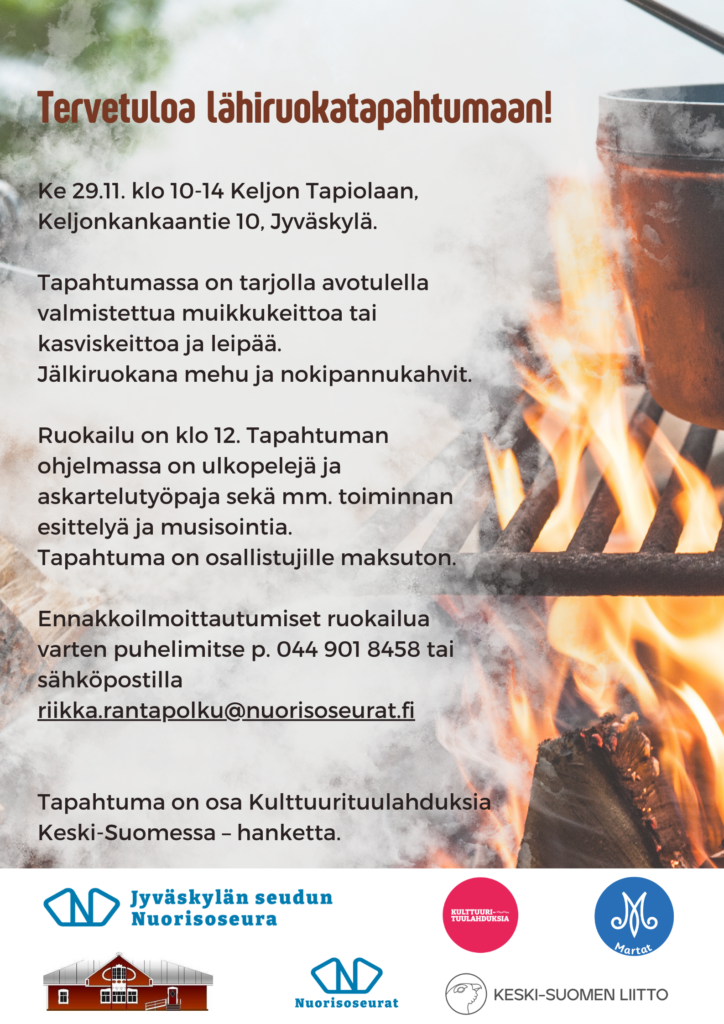 Lähiruokatapahtuma 29.11. Klo 10 - Jyväskylän Seudun Nuorisoseura Ry